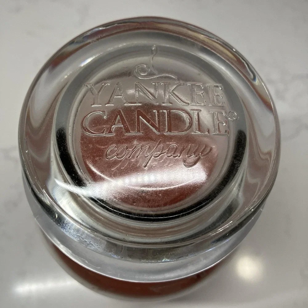 Vtg Yankee Candle Blackband Juicy Grapefruit Housewarmer 22oz Pink Retired